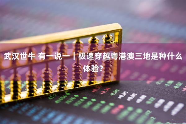 武汉世牛 有一说一｜极速穿越粤港澳三地是种什么体验？